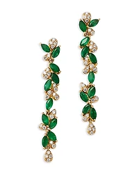 Bloomingdale's Fine Collection Emerald & Diamond Vine Drop Earrings