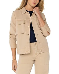 Button Front Cargo Jacket