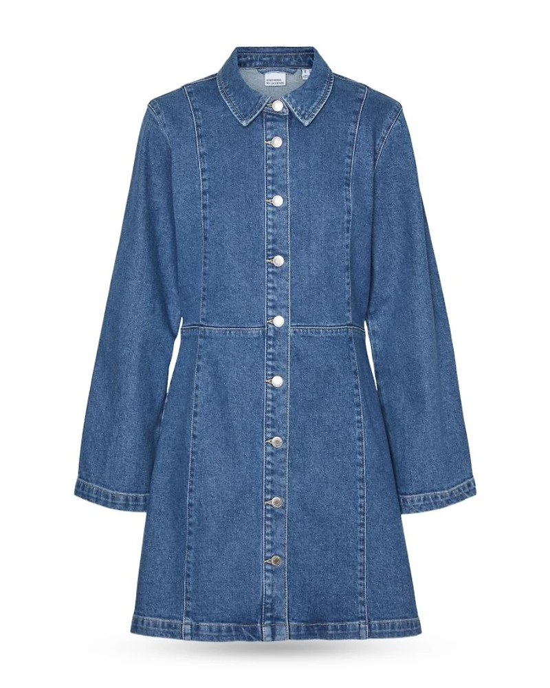 Long Sleeve Denim Mini Dress