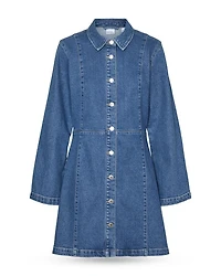 Long Sleeve Denim Mini Dress