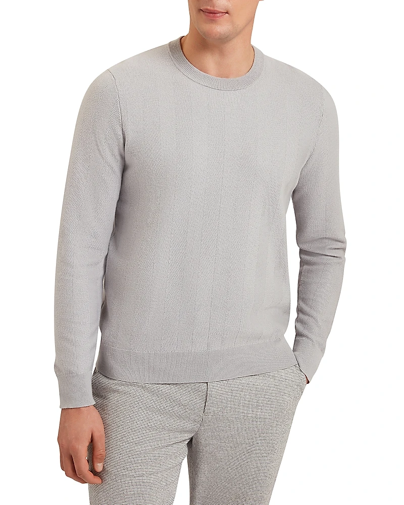 Ted Baker Jamals Textured Crewneck Sweater