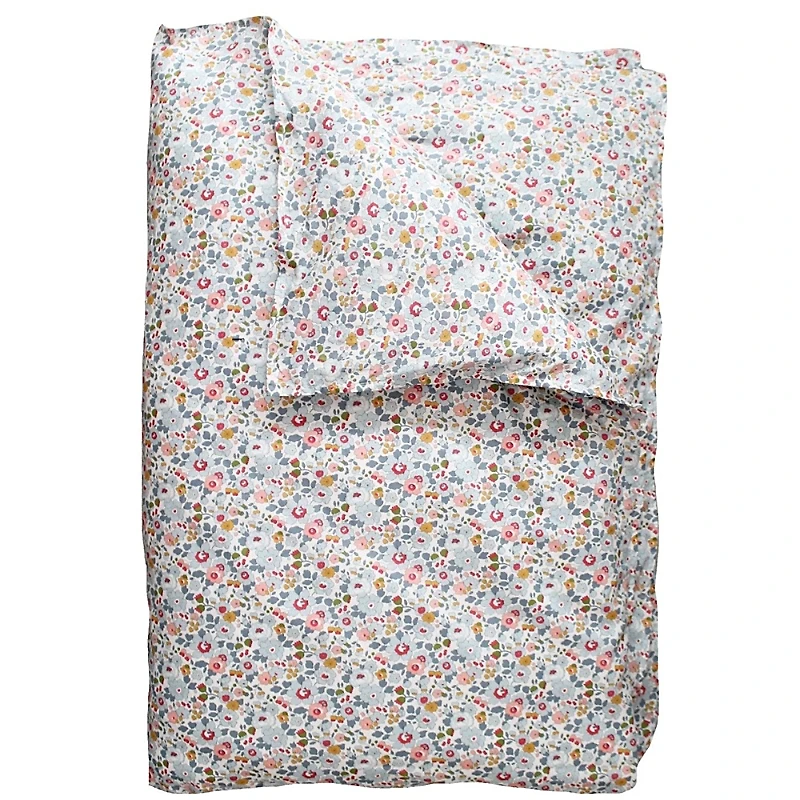 Coco & Wolf Liberty Fabric Betsy Grey Print Duvet Set, King
