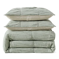 Dkny Pure Ruched Gauze Comforter Set, King