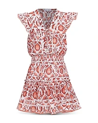 Poupette St. Barth Girls' Anais Paisley Floral Mini Dress - Little Kid