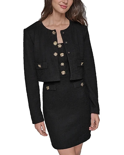 Karl Lagerfeld Paris Collarless Jacket