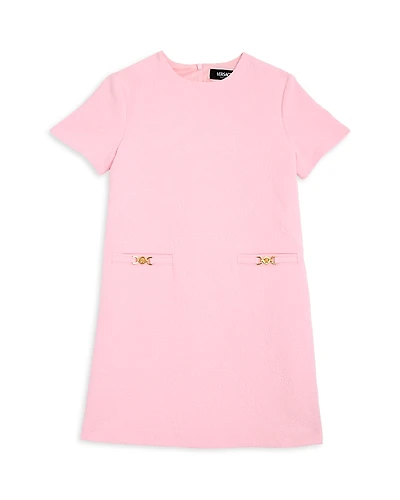 Versace Girls' Barocco Flower Jacquard Dress - Little Kid, Big Kid