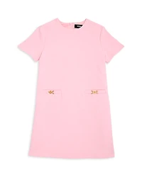 Versace Girls' Barocco Flower Jacquard Dress - Little Kid, Big Kid