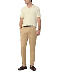 Textured Short Sleeve Polo Sweater