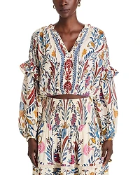 Farm Rio Romantic Lightness Blouse