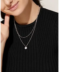 Willow Silver Coin Necklace Set