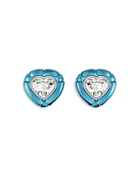 Swarovski Dulcis Multicolor Crystal Heart Clip On Earrings