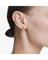 Gema Multicolor Crystal Asymmetrical Drop Earrings