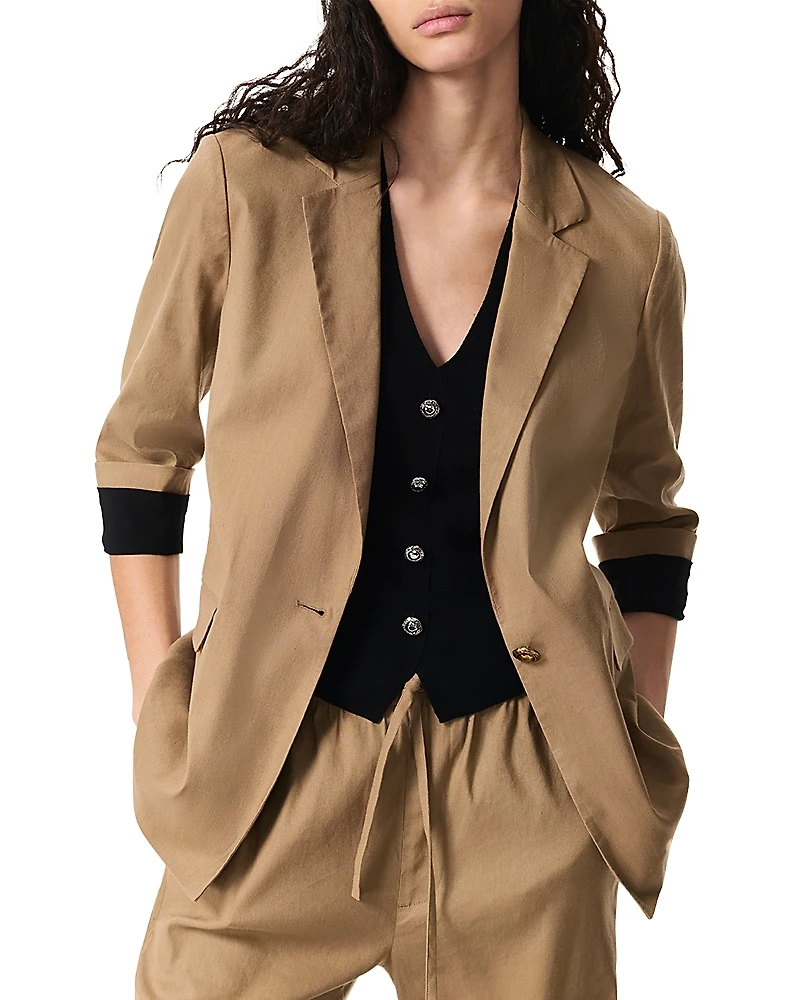 rag & bone Jennie Contrast Cuff Blazer