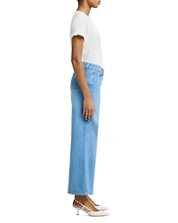 Lotta Cropped High Rise Wide Leg Jeans Charleston
