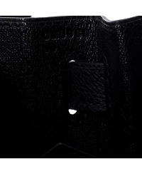 Kelly 28 Handbag Black Epsom with Palladium Hardware