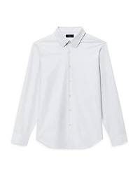 Sylvain Button Front Shirt Column Stripe