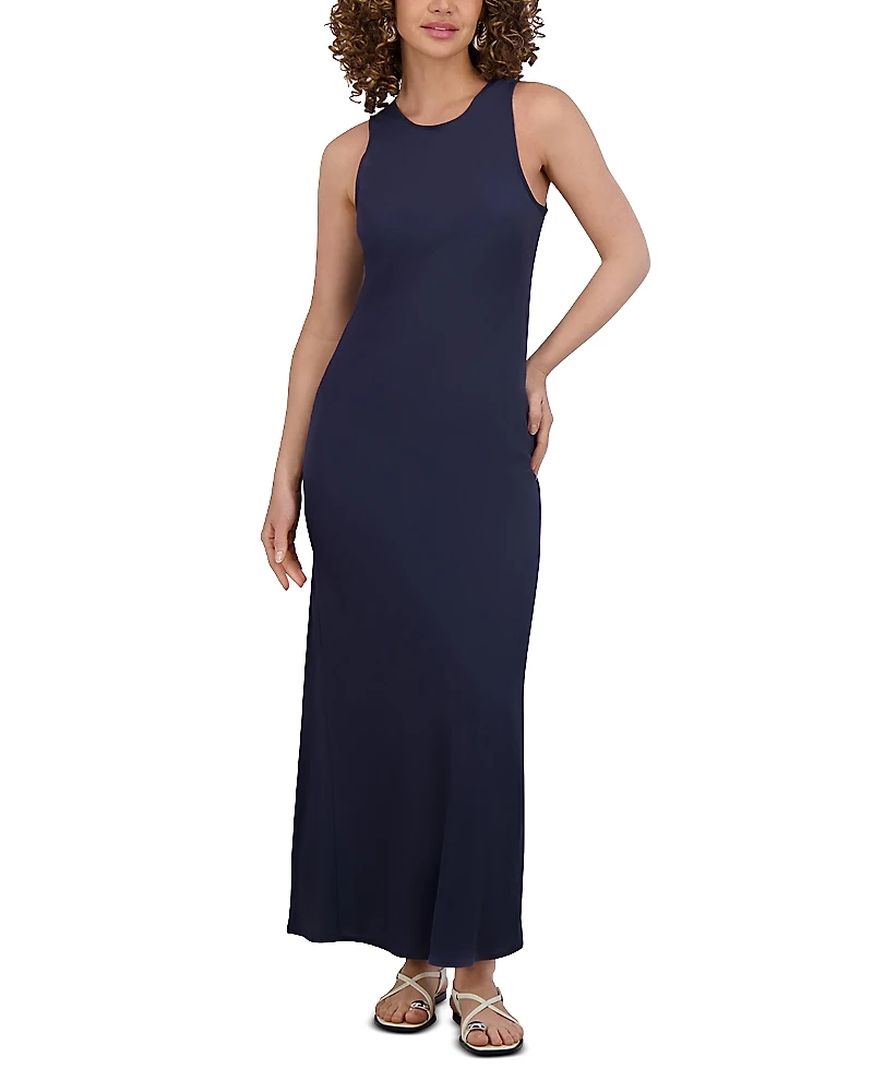 Point Georgette Column Dress