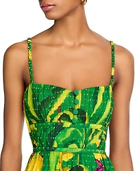 Banana Aquarela Midi Dress