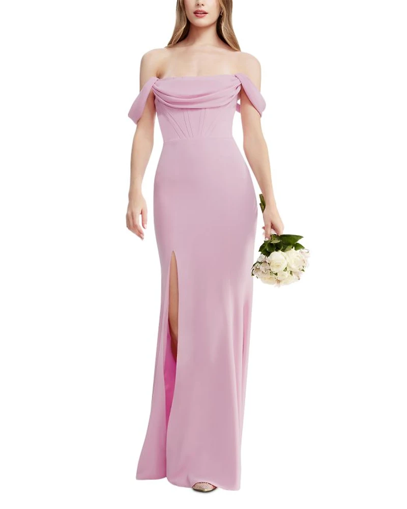 Melania Off-the-Shoulder Gown