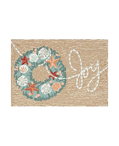 Liora Manne Frontporch Joyous Wreath Area Rug, 2'6 x 4'