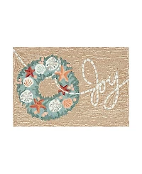 Liora Manne Frontporch Joyous Wreath Area Rug, 2'6 x 4'