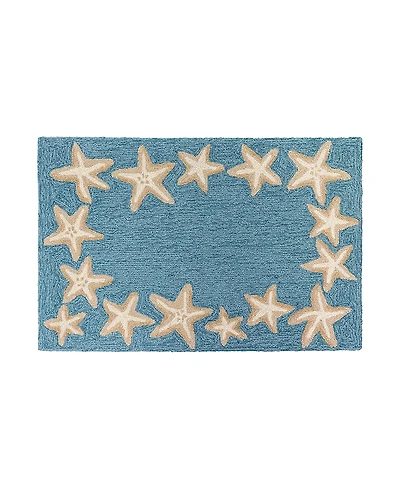 Liora Manne Capri Starfish Border Area Rug, 1'8 x 2'6