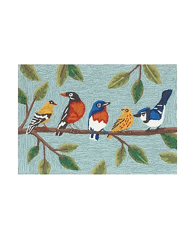 Liora Manne Frontporch Birds On A Branch Area Rug, 1'8 x 2'6