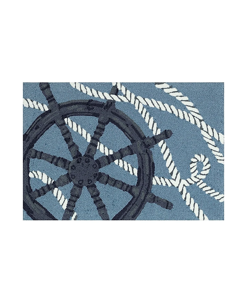 Liora Manne Frontporch Captain's Wheel Area Rug, 2'6 x 4'