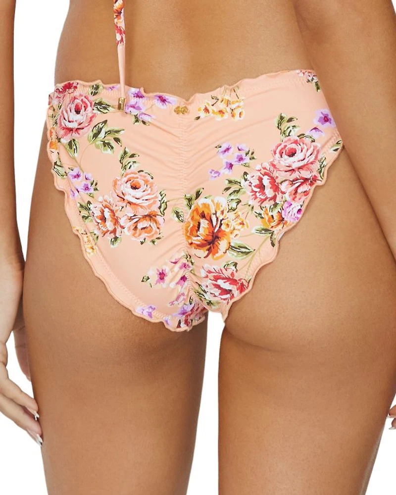 Lettuce Edge Side Tie Bikini Bottom