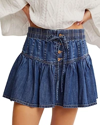 Roselle Denim Mini Skirt