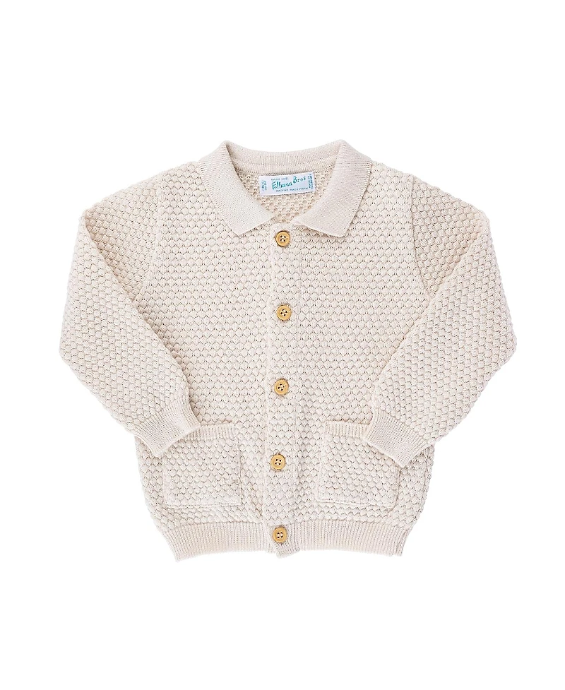Feltman Brothers Unisex Popcorn Knit Cardigan - Baby
