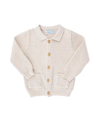 Feltman Brothers Unisex Popcorn Knit Cardigan - Baby