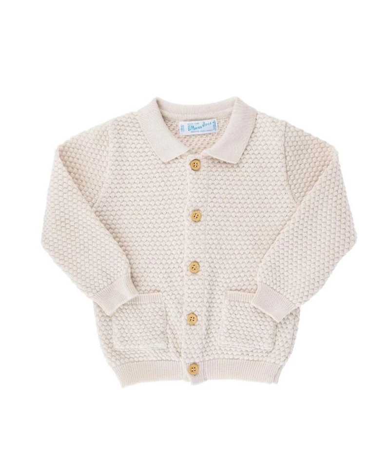 Unisex Popcorn Knit Cardigan