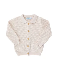 Unisex Popcorn Knit Cardigan