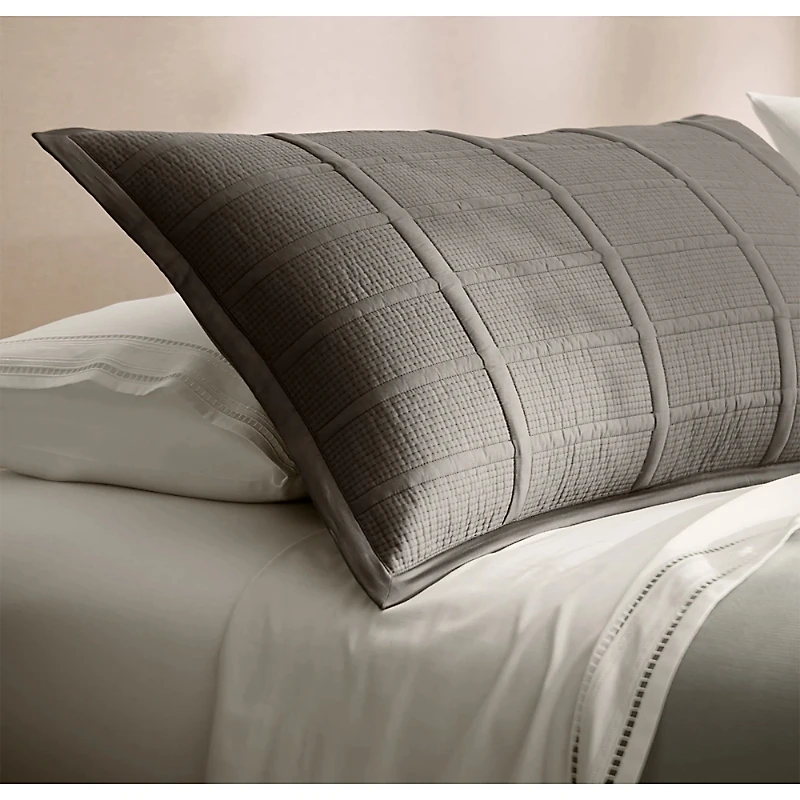 Boll & Branch Signature Modern Grid King Sham