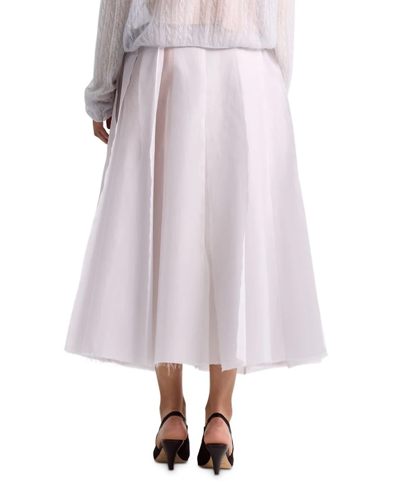 Dex Silk Pleated Skirt