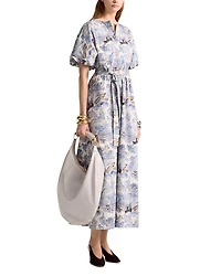 Paulina Puff Sleeve Printed Dress