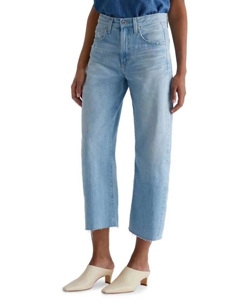 Hattie Crop High Rise Barrel Leg Jeans Sunrise