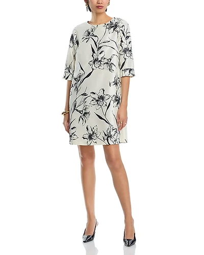 Caroline Rose Gianna Floral Print Shift Dress