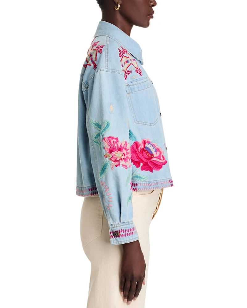 Talulla Cropped Denim Jacket