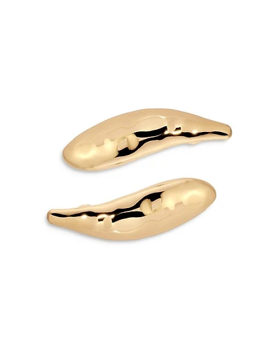 Liquid Lux Hair Barrettes in Gold Tone, Set of 2