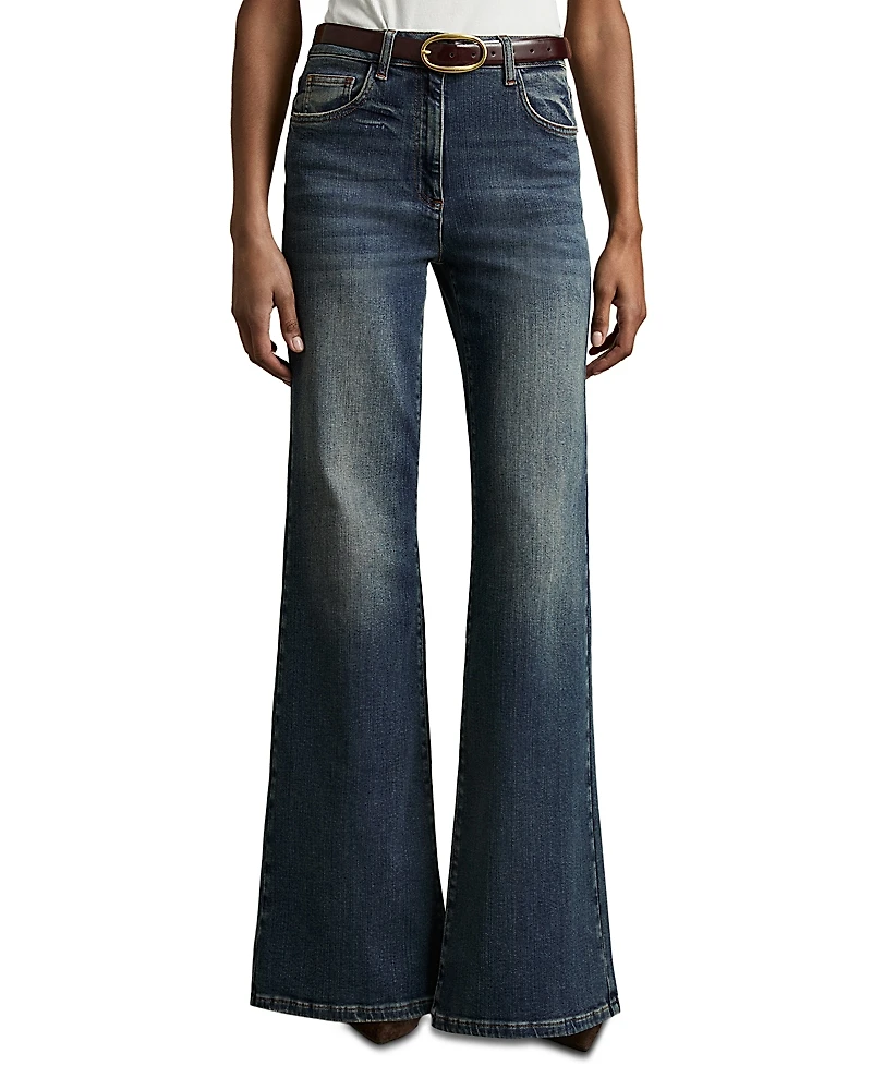 Reiss Petite Bonnie Flare Jeans