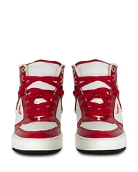 Men's High Wings Leather Sneakers