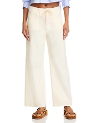 Paige Ari High Rise Drawstring Wide Leg Jeans
