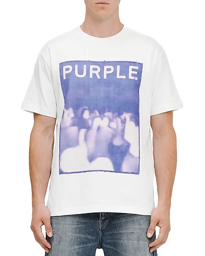 Purple Brand Regular Fit Graphic Logo Tee