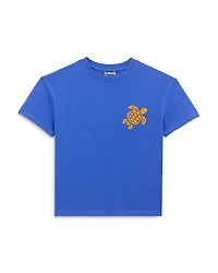 Vilebrequin Embroidered Turtle Short Sleeve Tee - Little Kid, Big Kid
