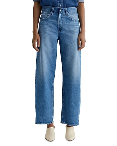 Ag High Rise Barrel Leg Jeans