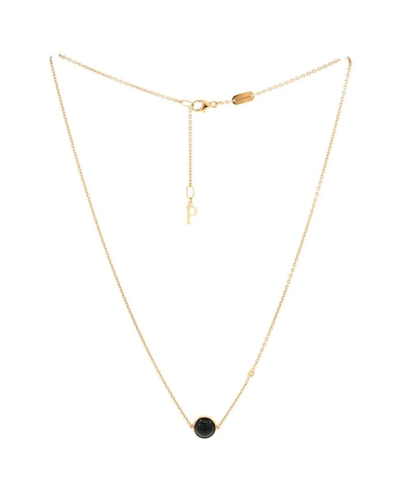 Possession Pendant Necklace 18K Rose Gold with Onyx and Diamond