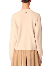 Cropped V Neck Sweater