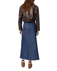 Long Denim Skirt